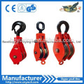 high quality single double wheel sheave pulley block manufacturer
